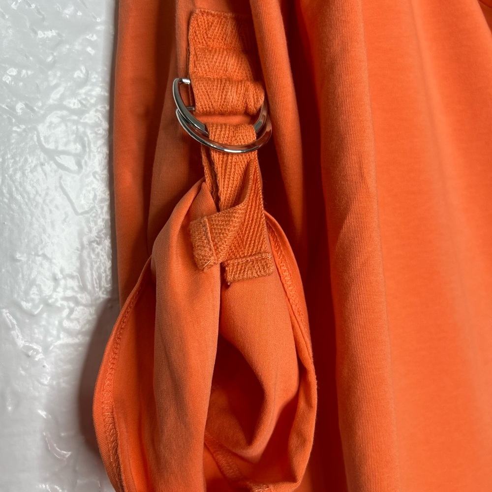 Soft Surroundings 
Comfortable and Vibrant Orange Cowl Neck Blouse - Picture 4 of 7